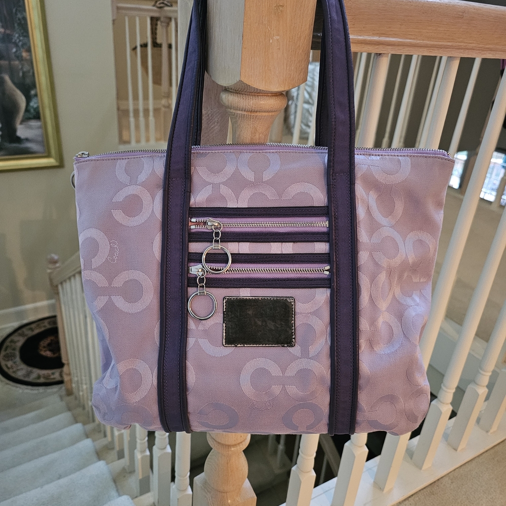 Coach Lavender/Purple Signature Tote